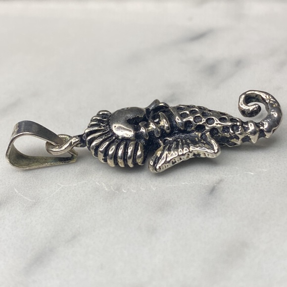 Seahorse pendant sterling‎ silver 925 - Picture 6 of 8